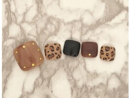 フット定額Trend ヒョウ柄