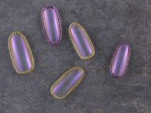 サンミーゴネイル 神戸店(Sunmego Nail)/ぷっくり囲みフラッシュネイル