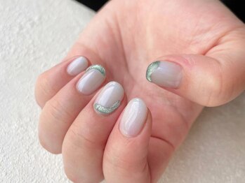 アイネイルズ 梅田店(I nails)/ぷっくりワンカラー