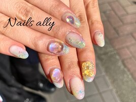 しずく×オーロラ×エフェクト