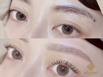 アリュージョン 京都駅前店の写真/サロンデビューの方や、大人っぽくなりたい20代女子にも人気!間引きでふんわり、ナチュラルで品のある眉毛!