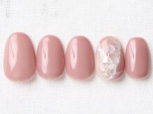 夏子ネイル アンド スクール/天然石アート7500円