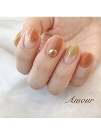 秋色ネイル♪
