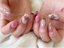 アンルボネイルアイラッシュ(anlubon)/ぷっくりリボンネイル