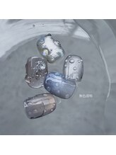 無色透明/雫ネイル