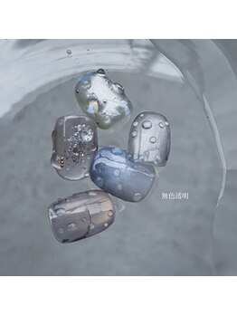 無色透明/雫ネイル