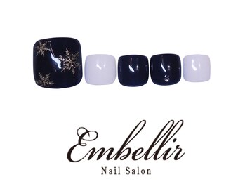 アンベリール 横浜店(Embellir)/(210)雪の結晶フットネイル