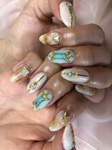 ネイルサロン パピリオ(Nail Salon papilio)/シアーカラーでニュアンスネイル