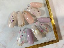 トゥーシェネイルズ(Touche'nails)/ドライフラワーネイル