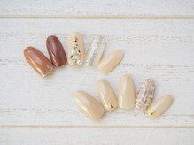 ア ネイル(A nail)/クリスマスネイル　ツイード