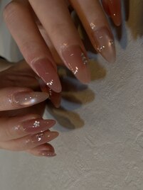 お花ホロネイル