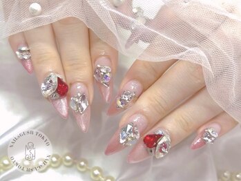 ネイルズガッシュ 溝の口店(NAILs GUSH)/キラキラ/ビジューネイル