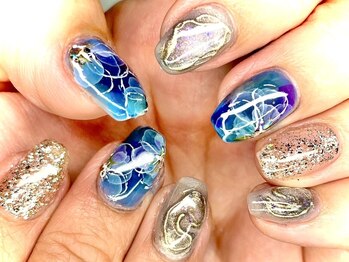 ROSYNAIL/たらしこみフラワーアート
