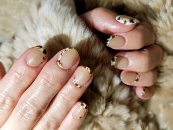 シュガーネイル(sugar nail)/カウ柄ネイル