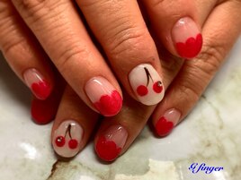 さくらんぼネイル