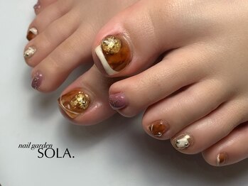 ソラ(SOLA.)/秋のベッコウフレンチ×フット