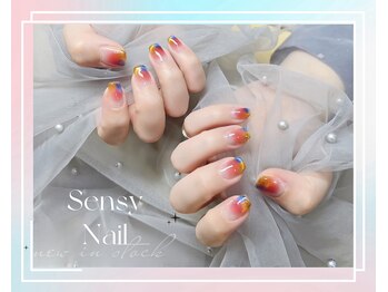 センシー ネイル スタジオ(Sensy Nail Studio)/2色マグネットグラデ