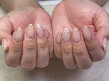 アンドシュシュネイル(&CHOU CHOU nail)/持ち込みアート4本