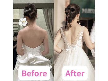 ボディキュア ブライダル美容整体 大阪梅田/【姿勢×筋トレ】努力の成果