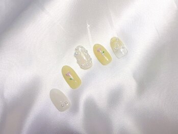 シェリーピンク(cherie pink)/ゆめかわフラワーネイル♪