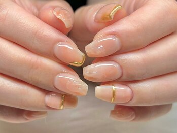 ネイルキュート アンド クールラッシュ 亀有店(nailcute & CoolLash)の写真/《シンプルだからこそクオリティが大事!》どんな場でもさりげなく映えるワンランク上の上品な指先へ♪