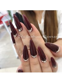 シンプル ボルドー