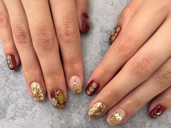 エムスラッシュ ネイル センター北店(M.SLASH)/成人式和柄ネイル