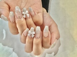 ☆韓国風リボンパーツネイル☆