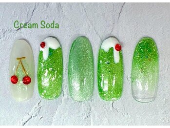 はあとねいる 板橋仲宿店/6月限定★クリームソーダ