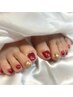 【Foot】ワンカラーorラメグラデーション+フットバス付き☆