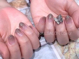 バタフライネイル￥7150