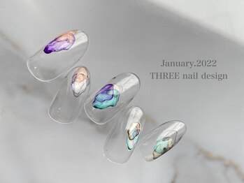 スリー(THREE)/Jan.2022/nail design