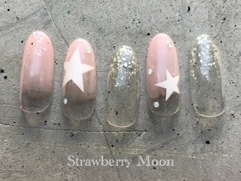 サロンストロベリームーン(Salon Strawberry Moon)/starアートネイル ￥6980