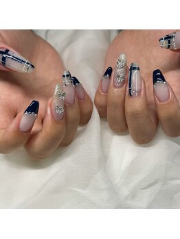 コロレ(colore')/キラキラチェックネイル