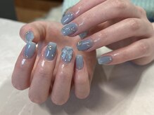 アンジュブラウン(angebrown)/リボンネイル【054】