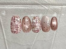 ヘアーデザイン ジュモク(Jumoku)/【定額】ツイード柄ネイル