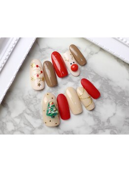 手描きアートが得意なサロン