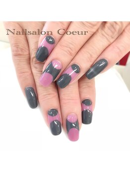 ネイルサロン クール(Nailsalon Coeur)/変形 ブロッキング 北欧
