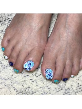 プライベートサロンアリュール(Private Salon Allure)/手描きアートのフットネイル