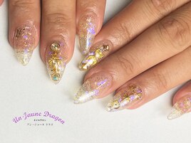 【ロングネイル】キラキラネイル