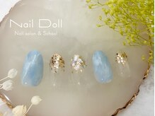 ネイルドール(Nail Doll)/空色×ラメ