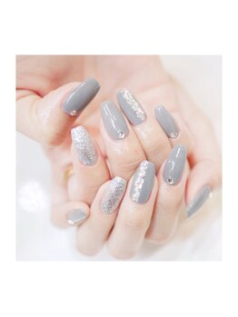 ビューティービースト フォー ネイルアンドアイラッシュ 松浜店(beauty:beast)/春ブルーグレーネイル☆