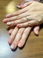 ピュアクオーレ(PURE CUORE) 義姉にブライダルネイルをしました