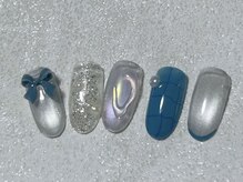 ひまりネイル(ひまりnail)/マグネットオーロラニュアンス