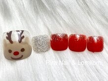 リラ(RIRA)/クリスマスフットネイル