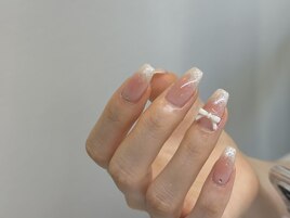 チーク×マグネットネイル