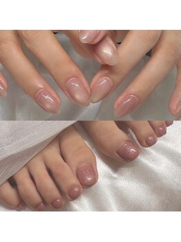 サロン エース(salon ace)の写真/夏準備は同時施術で♪ハンド&フット対応◎