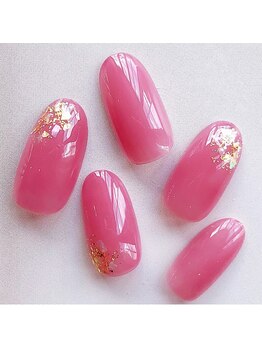 サンネイルルーム(sun nail room)/ワンカラー×ラメ【完全個室】