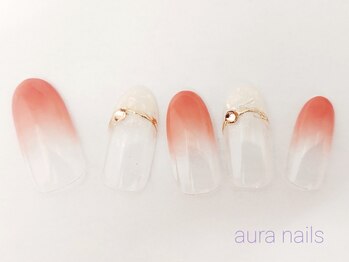 アウラネイルズ(aura nails)/☆ベーシックデザイン￥7800