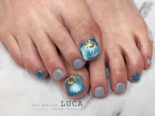 ネイルアトリエルカ(nail atelier LUCA)/W-852 ブルーマグネットネイル